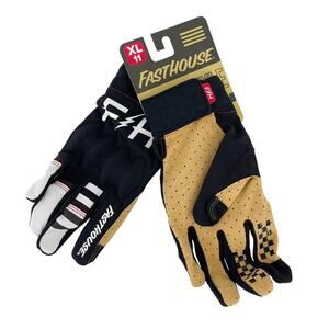 Fasthouse Speed Style Blaster Glove Full Finger MTB - Black/White Size XL NWT